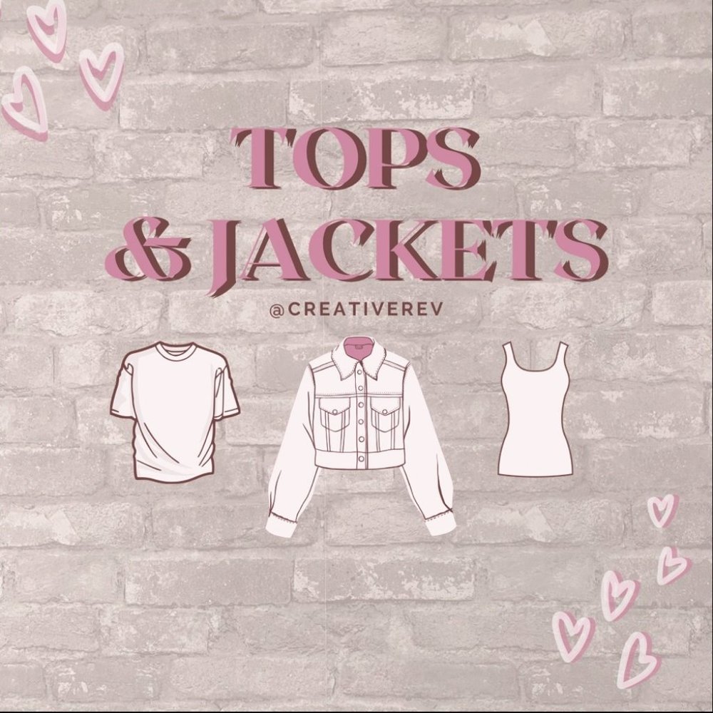 25% off all tops and jackets!!